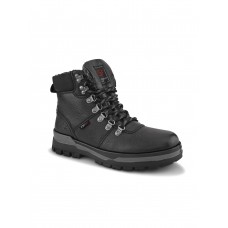 TSF CASUAL FUR BOOT WITH LACE UP FOR MEN's(BLACK)